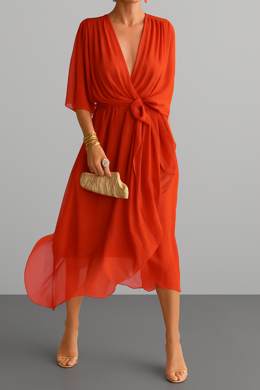 ZOFIA™ | ZWIEWNA SUKIENKA Z DEKOLTEM W SEREK