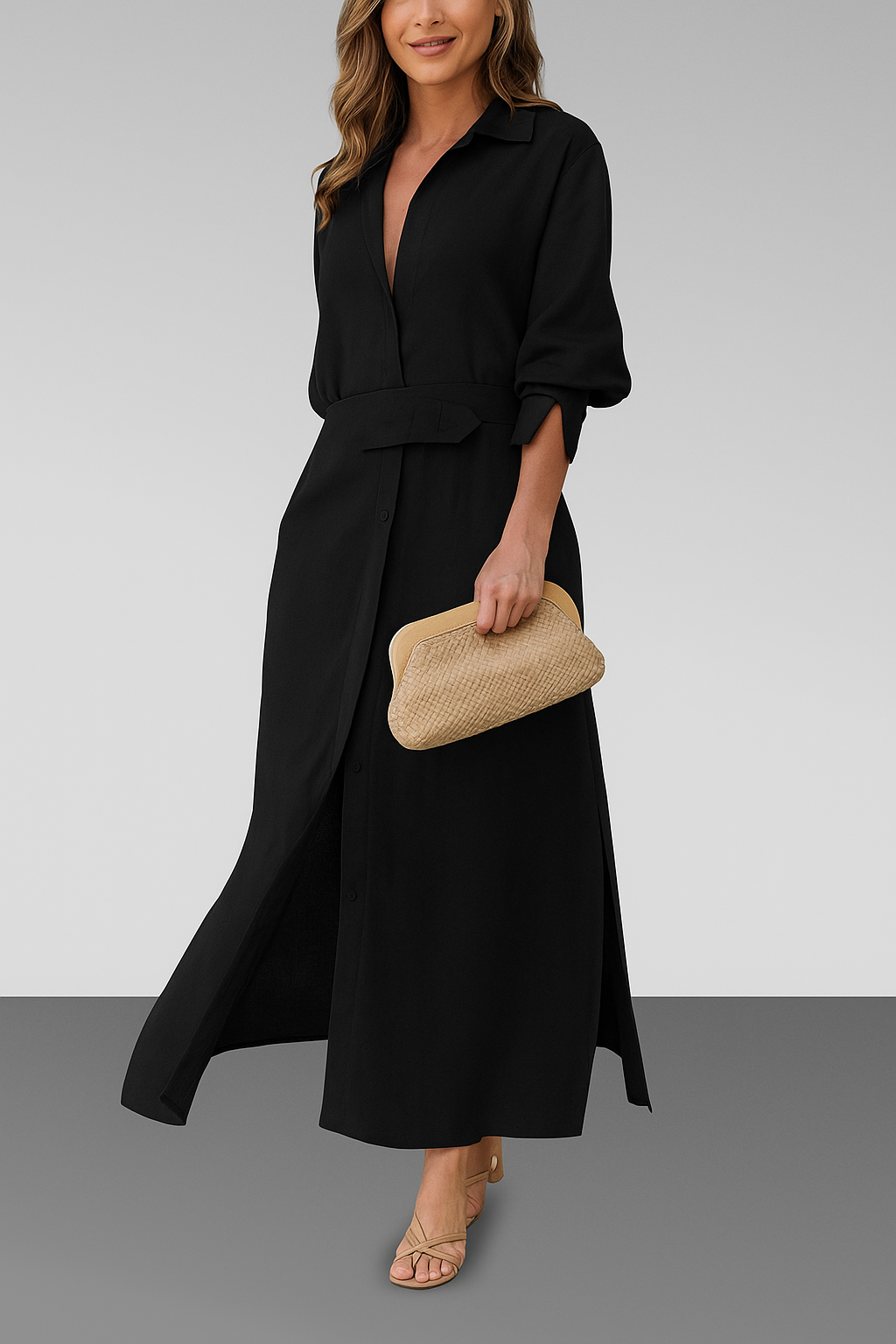 Amelia™ | Maxisukienka z Dekoltem V