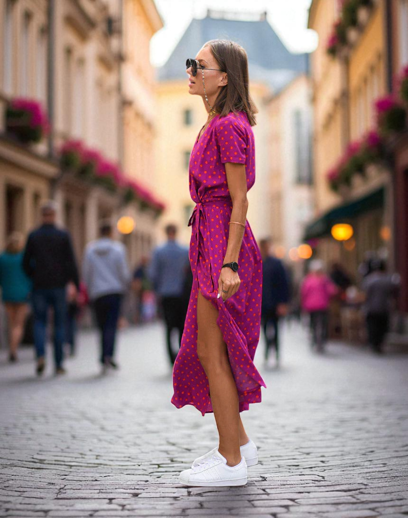 SERELINA™ | ELEGANCKA SUKIENKA Z DEKOLTEM W SEREK I ZAKRYCIEM BRZUCHA