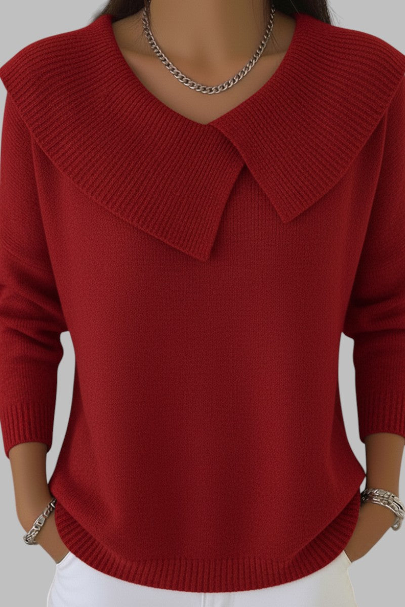 BRYGIDA™ | DAMSKI ŚWIĄTECZNY SWETER Z KLAPĄ