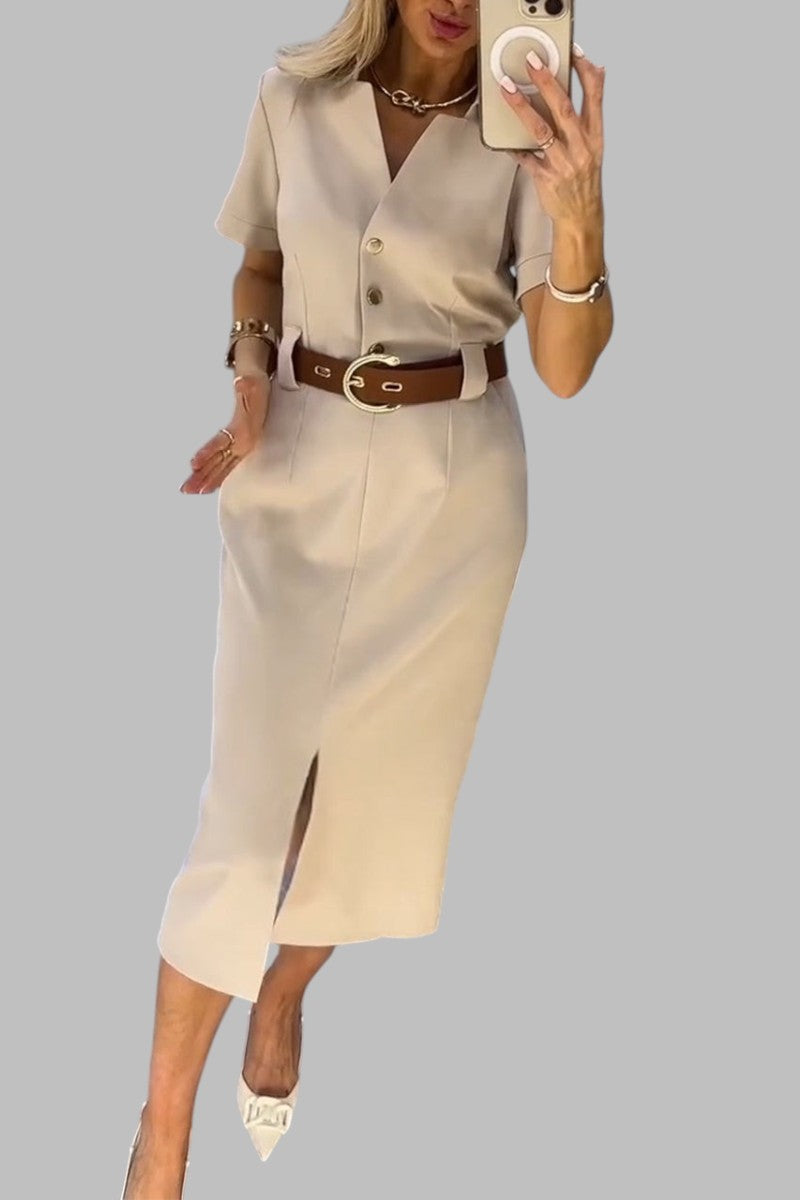 URSZULA™ | SUKIENKA Z ROZCIĘCIEM