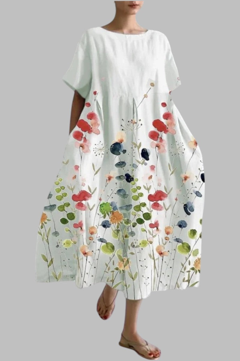 Bianka™ | Zwiewna sukienka maxi w kwiaty na lato