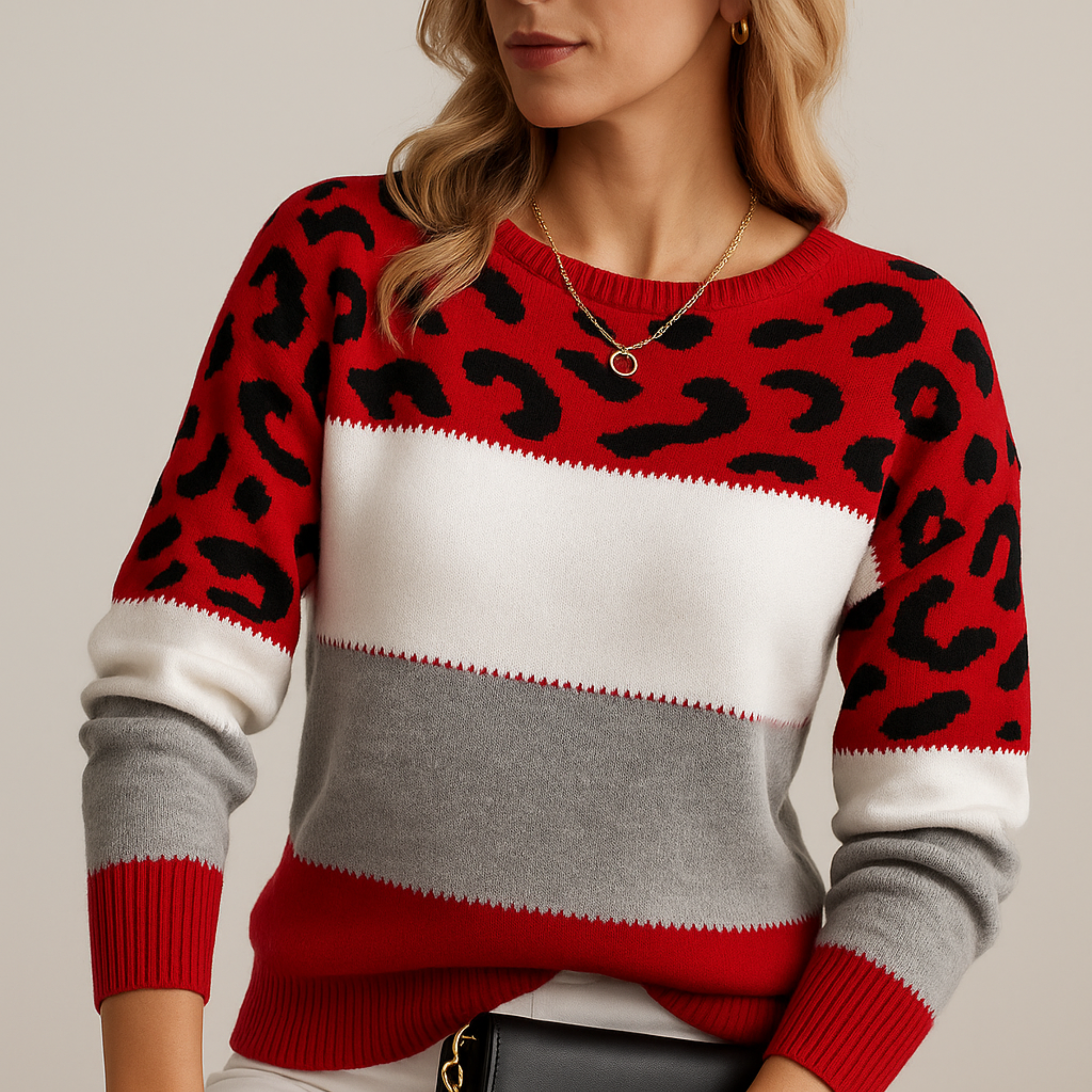 ELODIA™ | SWETER LEOPARD ELEGANCE