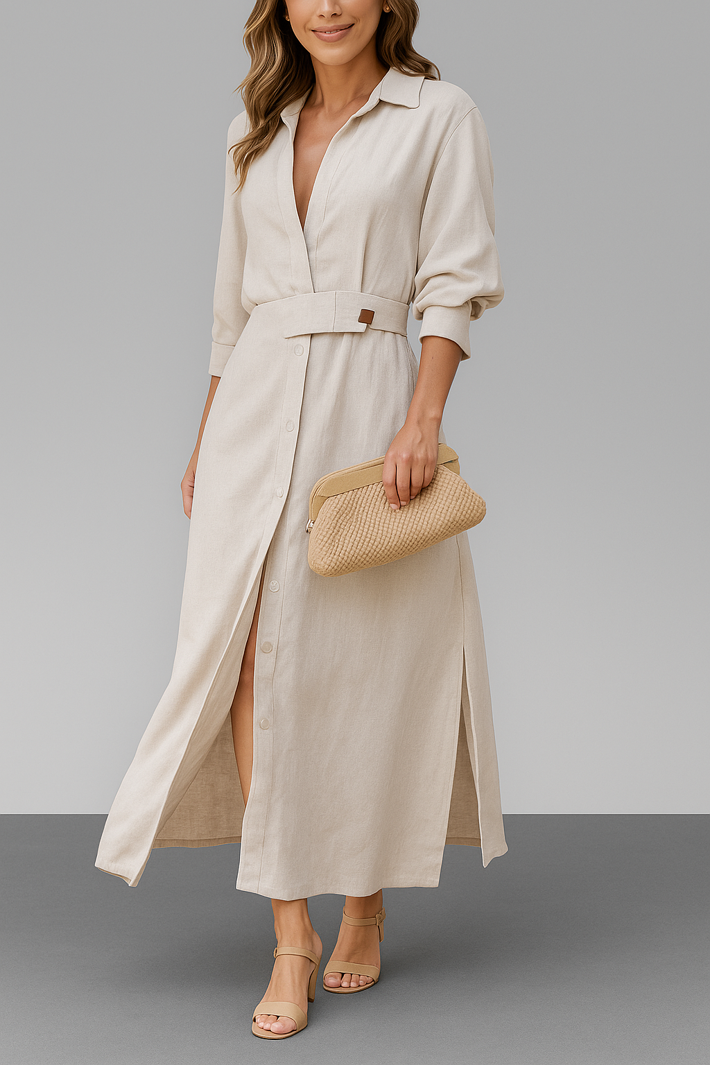 Amelia™ | Maxisukienka z Dekoltem V