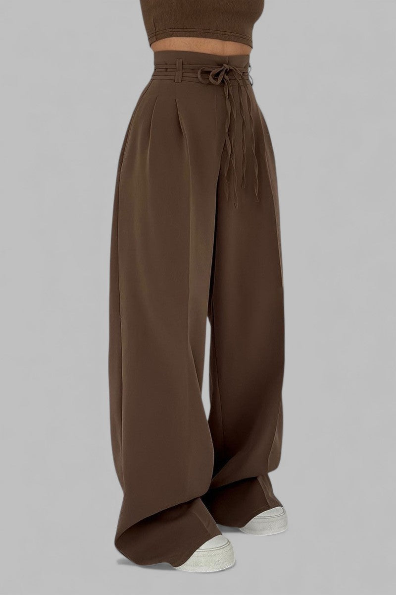 LUDWIKA™ | SPODNIE Z WYSOKIM STANEM I SZEROKIMI NOGAWKAMI