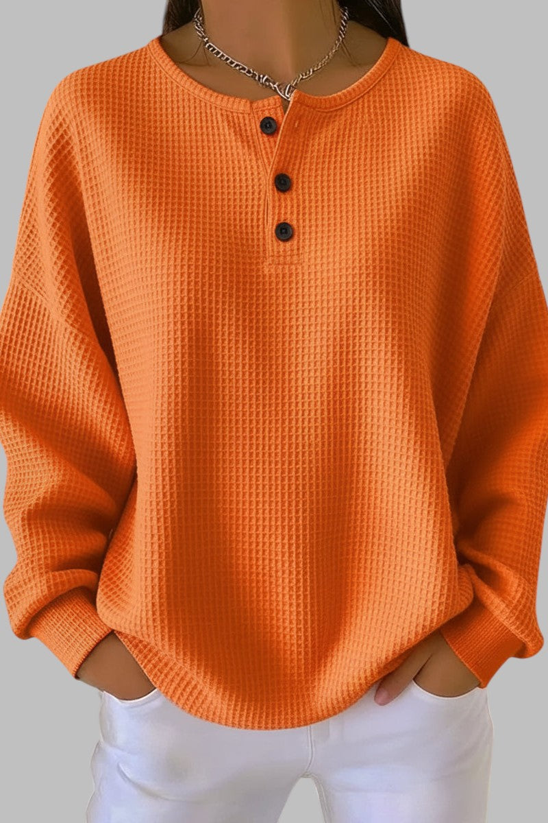 Fioriva™ | Luźna bluza z okrągłym dekoltem